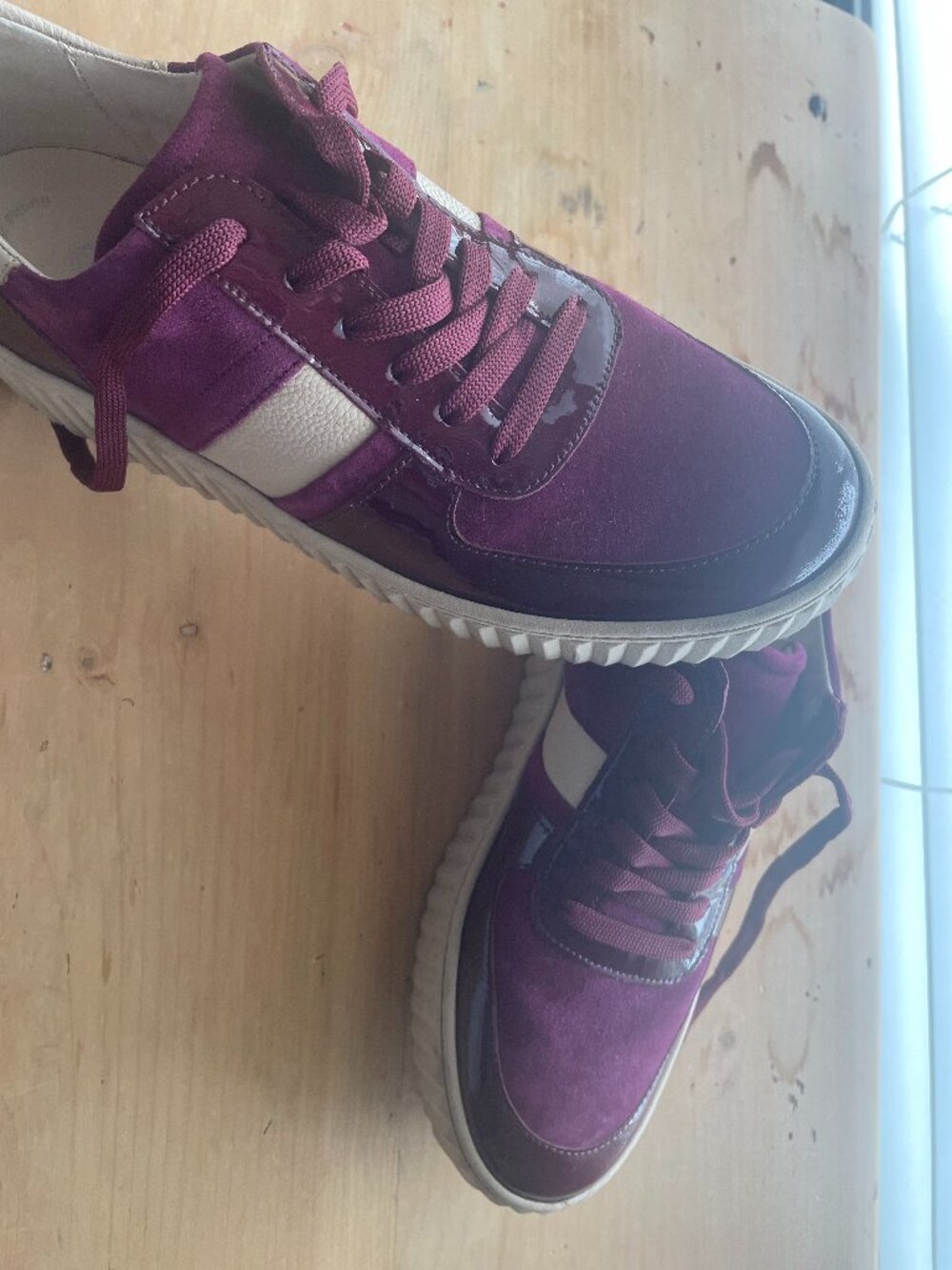 Gabor, swede purple fancy sneakers.